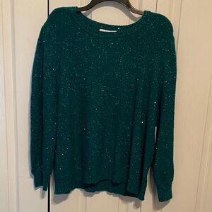 Liz Claiborne Teal Crew Neck Sweater